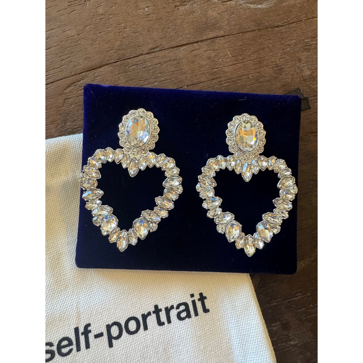 Crystal Heart Earrings