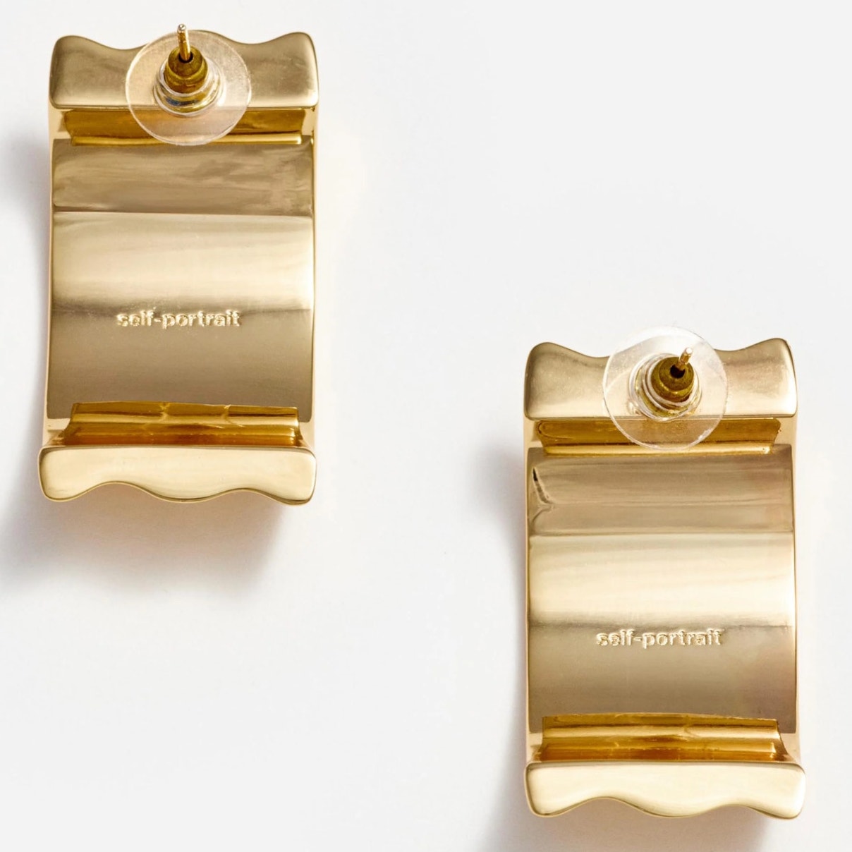 Gold Ridged Earrings