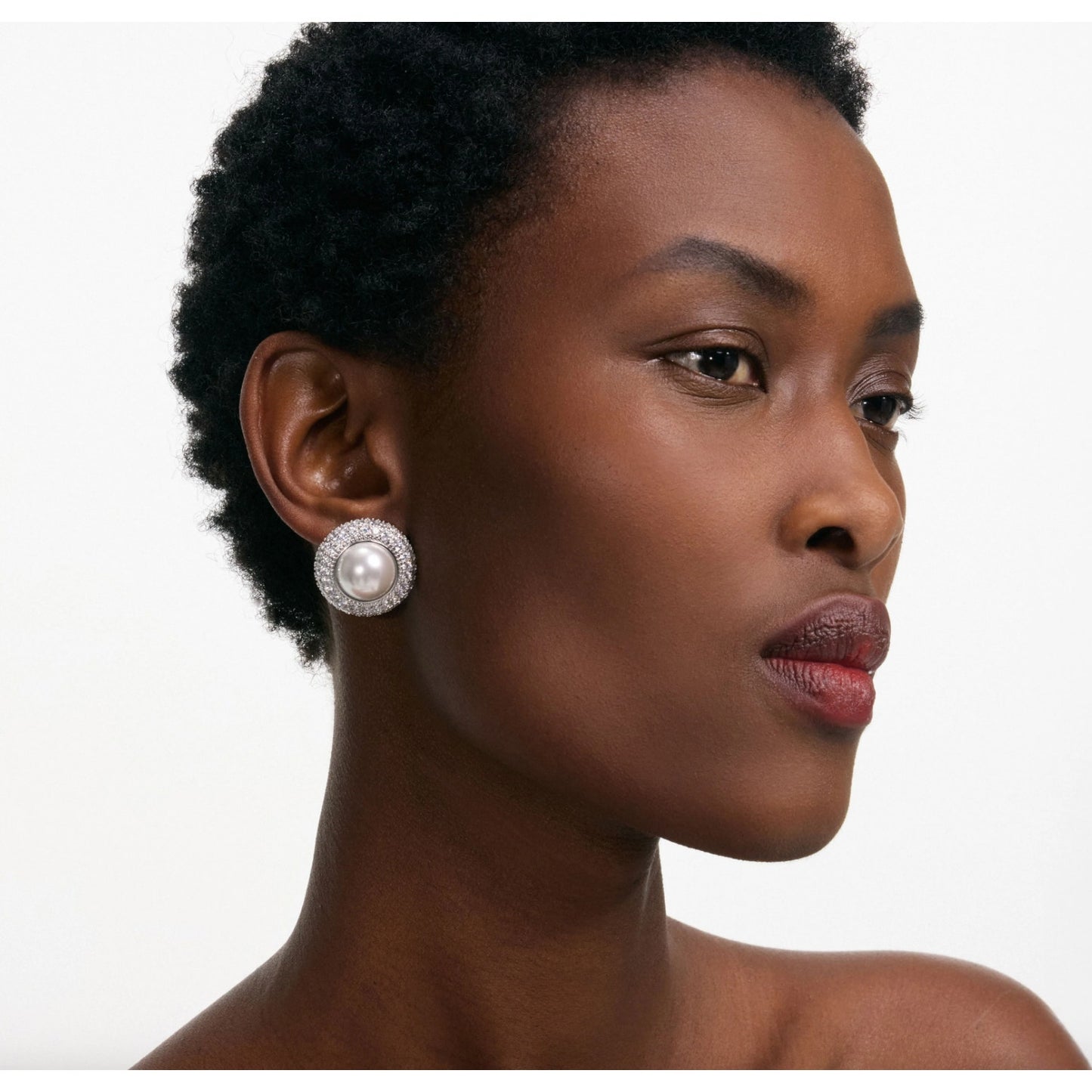 Small Crystal Pearl Earrings