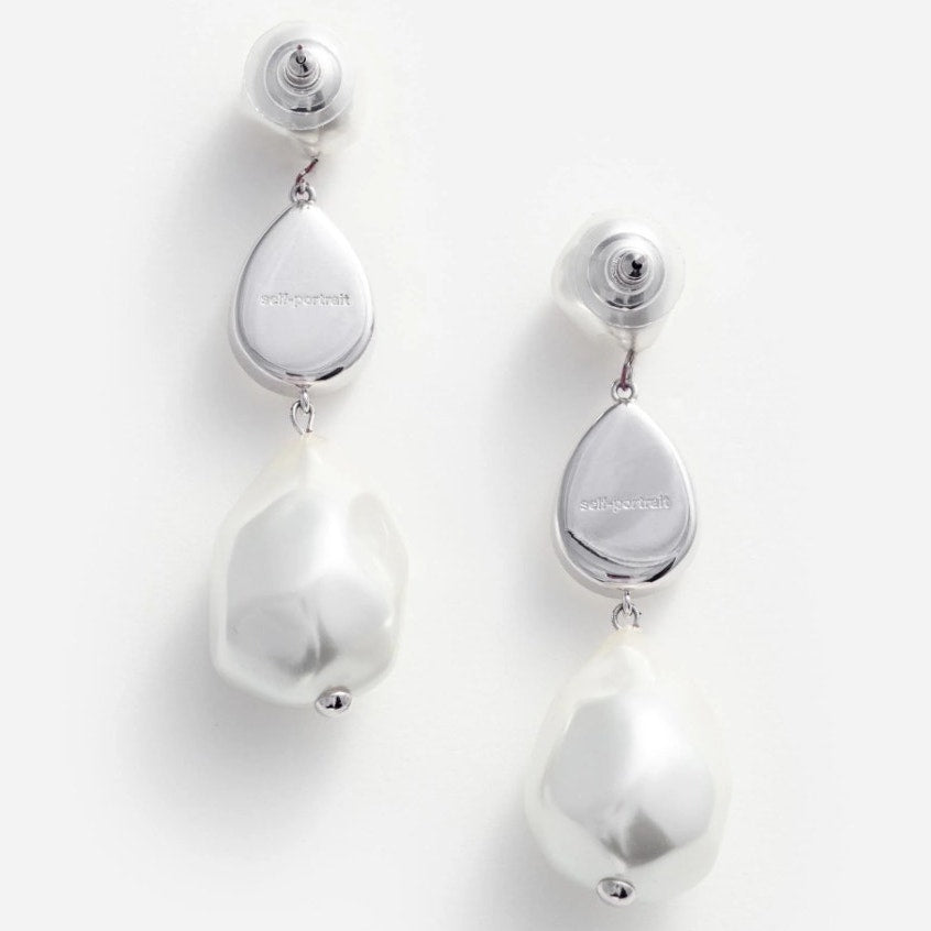 Pearl Crystal Droplet Earrings