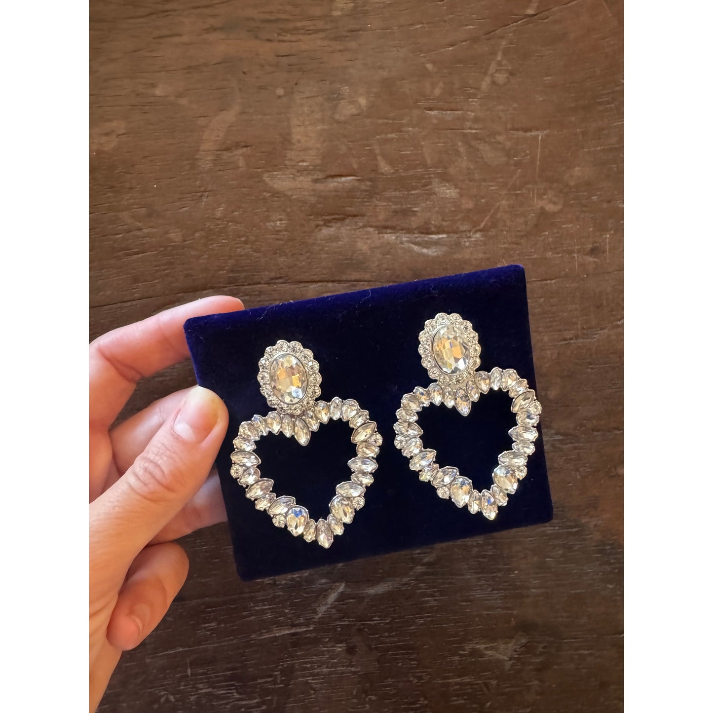 Crystal Heart Earrings