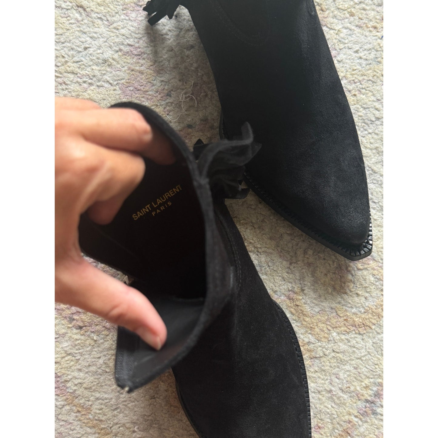 Lukas Black Heeled Ankle Boot