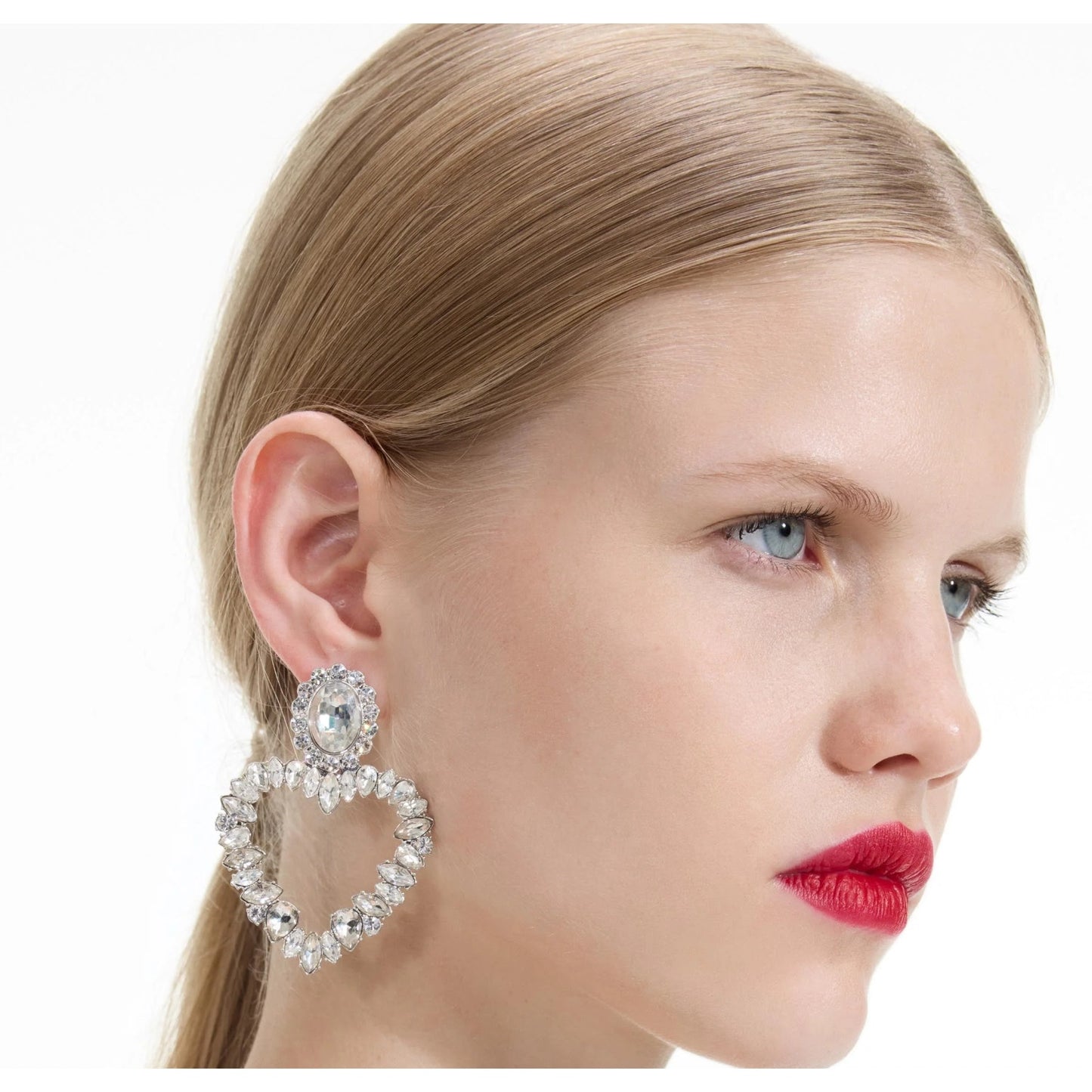 Crystal Heart Earrings