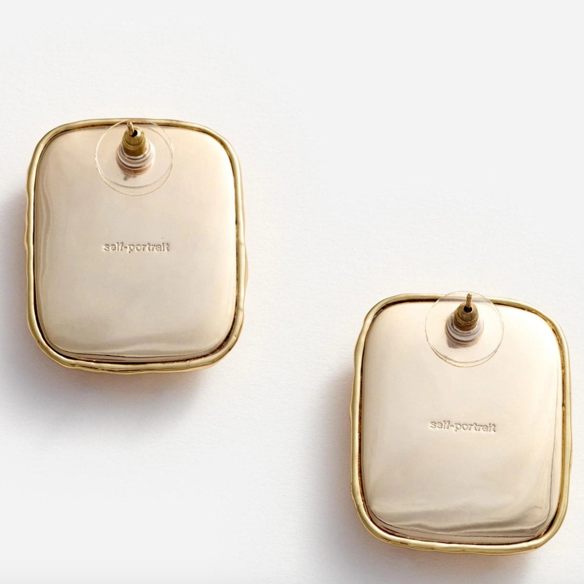 Mottled Gold Pearl Earrings