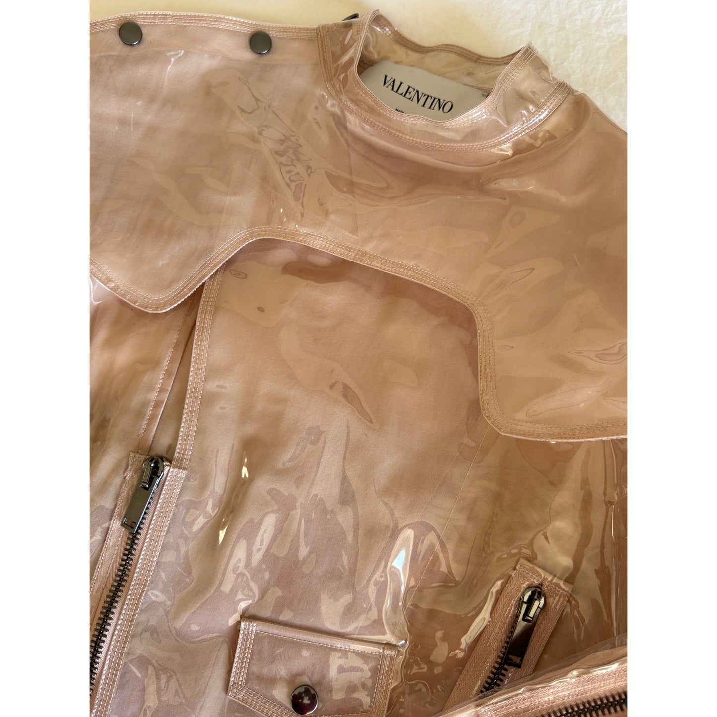 Garavani Zip-detailed Vinyl Jacket