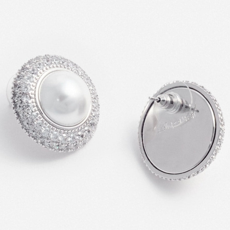 Small Crystal Pearl Earrings