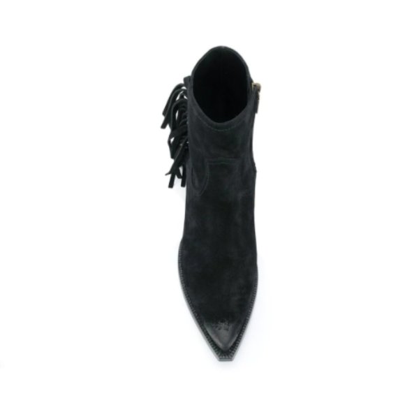 Lukas Black Heeled Ankle Boot