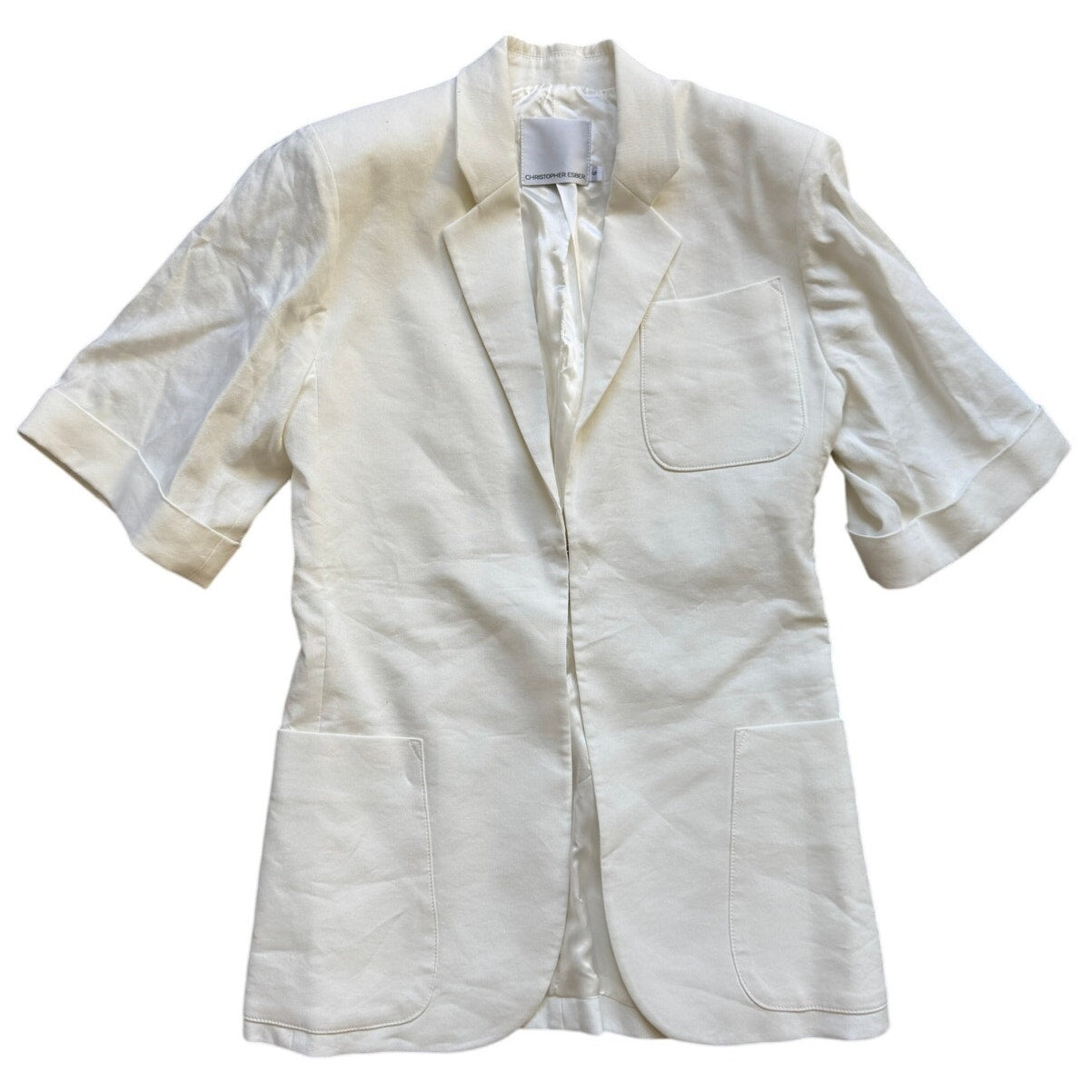 Short Sleeve Pocket Blazer & Low Rise Pant SET