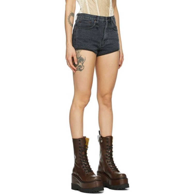 Black Leather Zip Off Axl Slim Pants