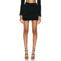 Draped Velour Skirt
