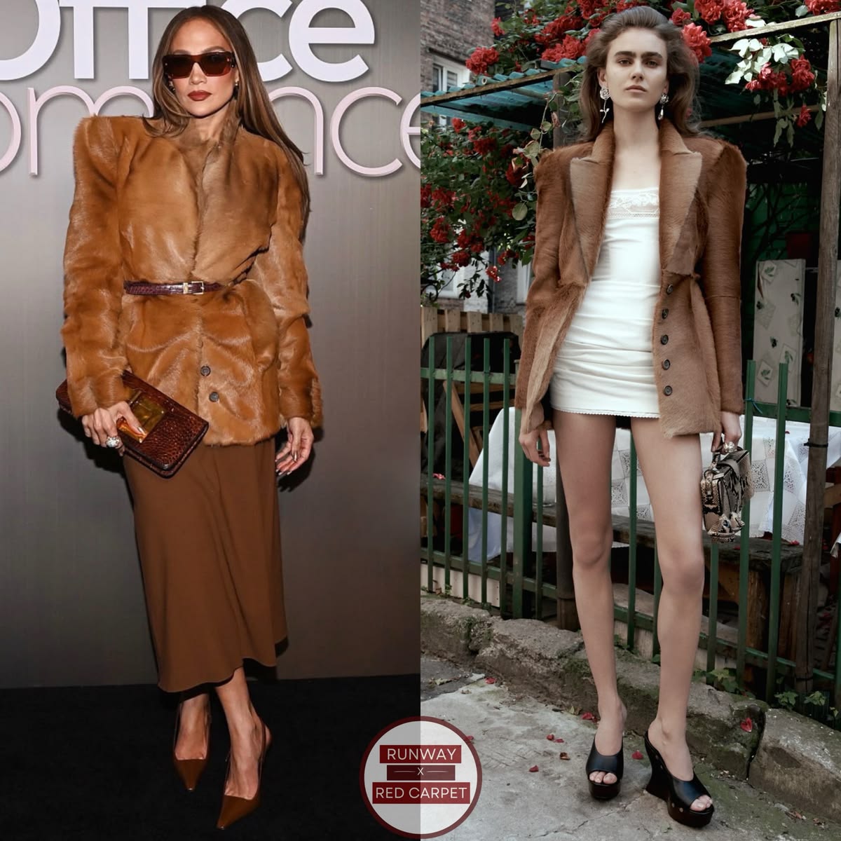 Hourglass Fur-effect Blazer
