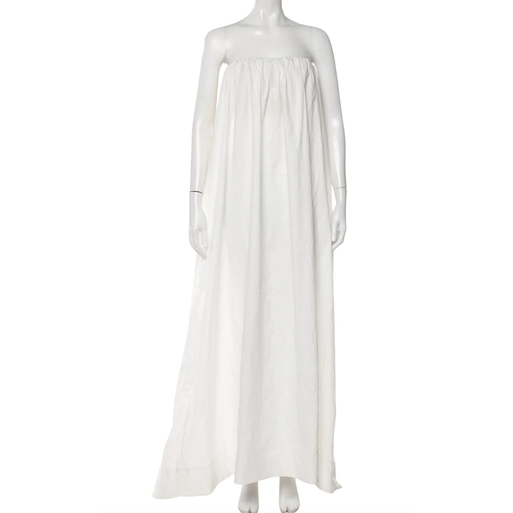 Crinkle Pleated Gown