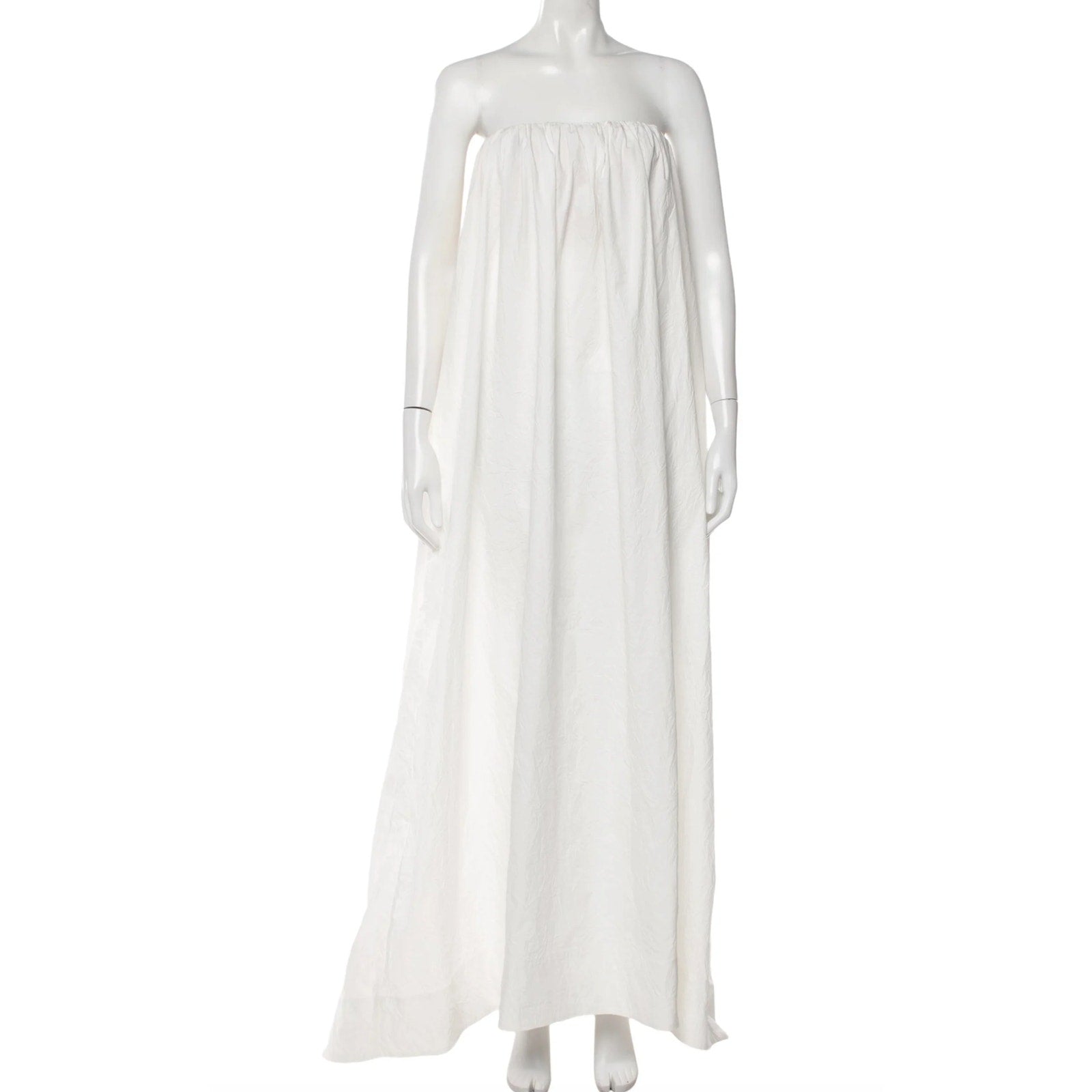 Crinkle Pleated Gown