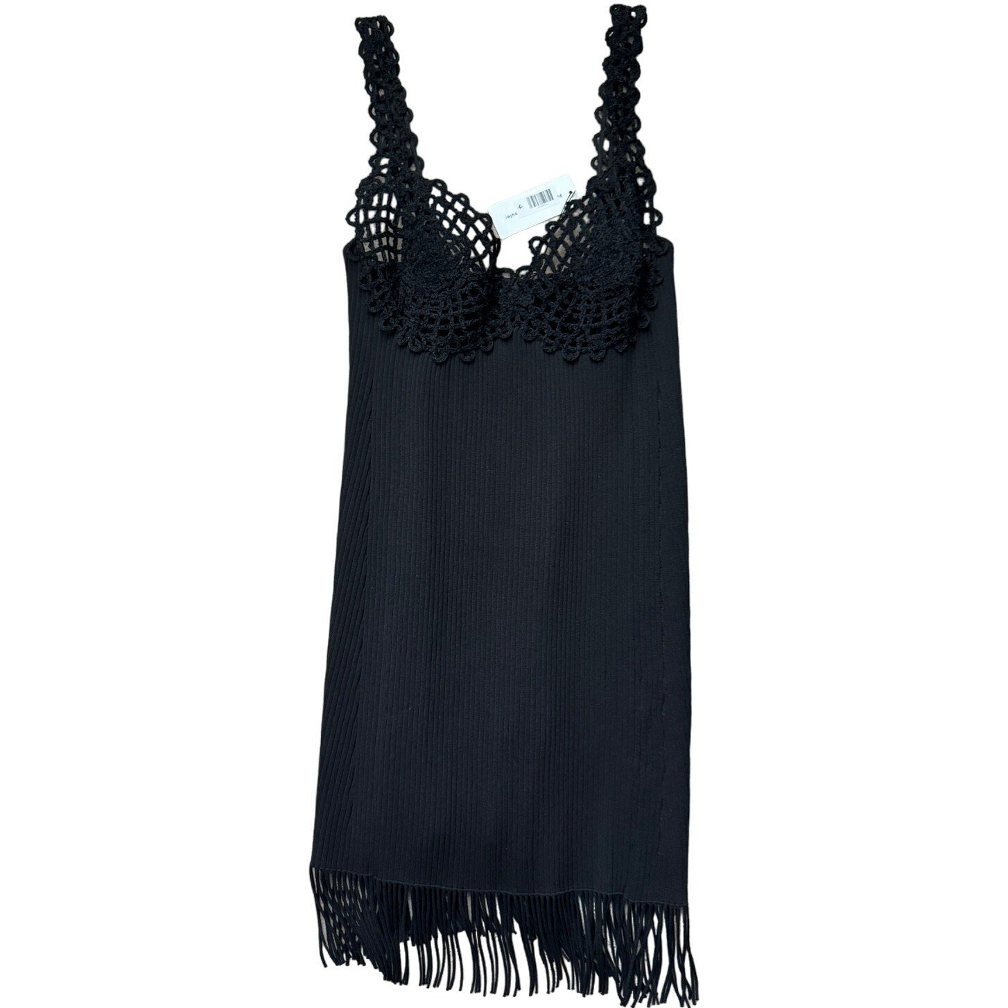 Embroidered Viscose Knit Dress