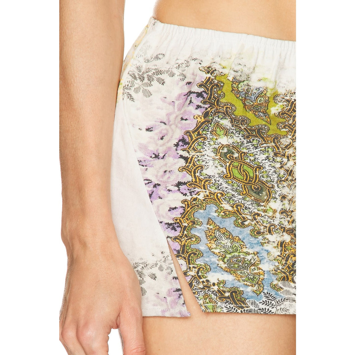 Absence Crushed Jersey Micro Skirt