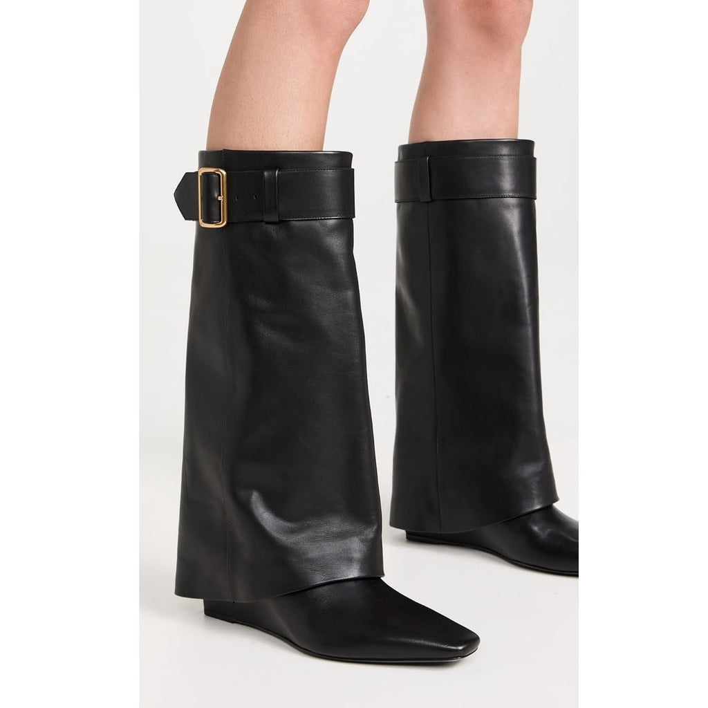 Freyja Belted Fold Over Boots