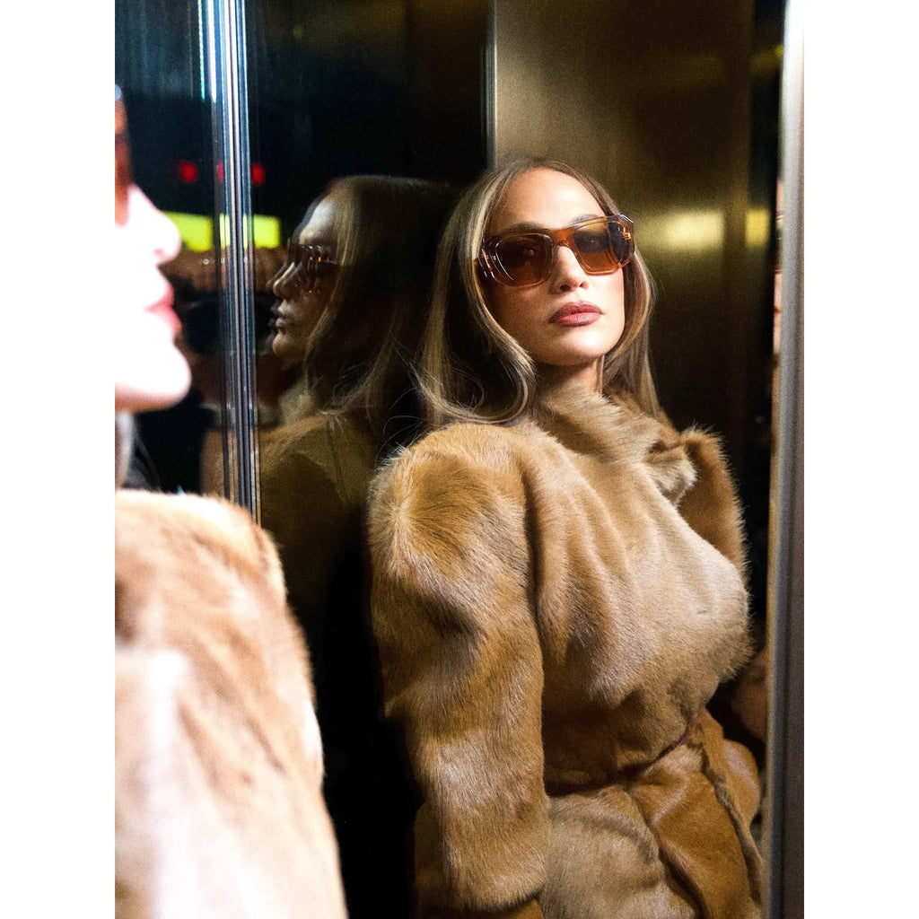 Hourglass Fur-effect Blazer