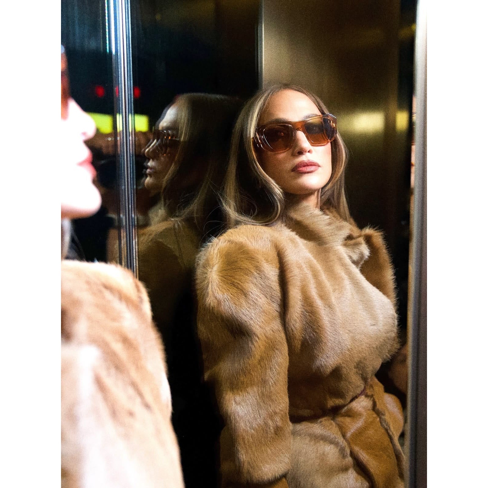 Hourglass Fur-effect Blazer