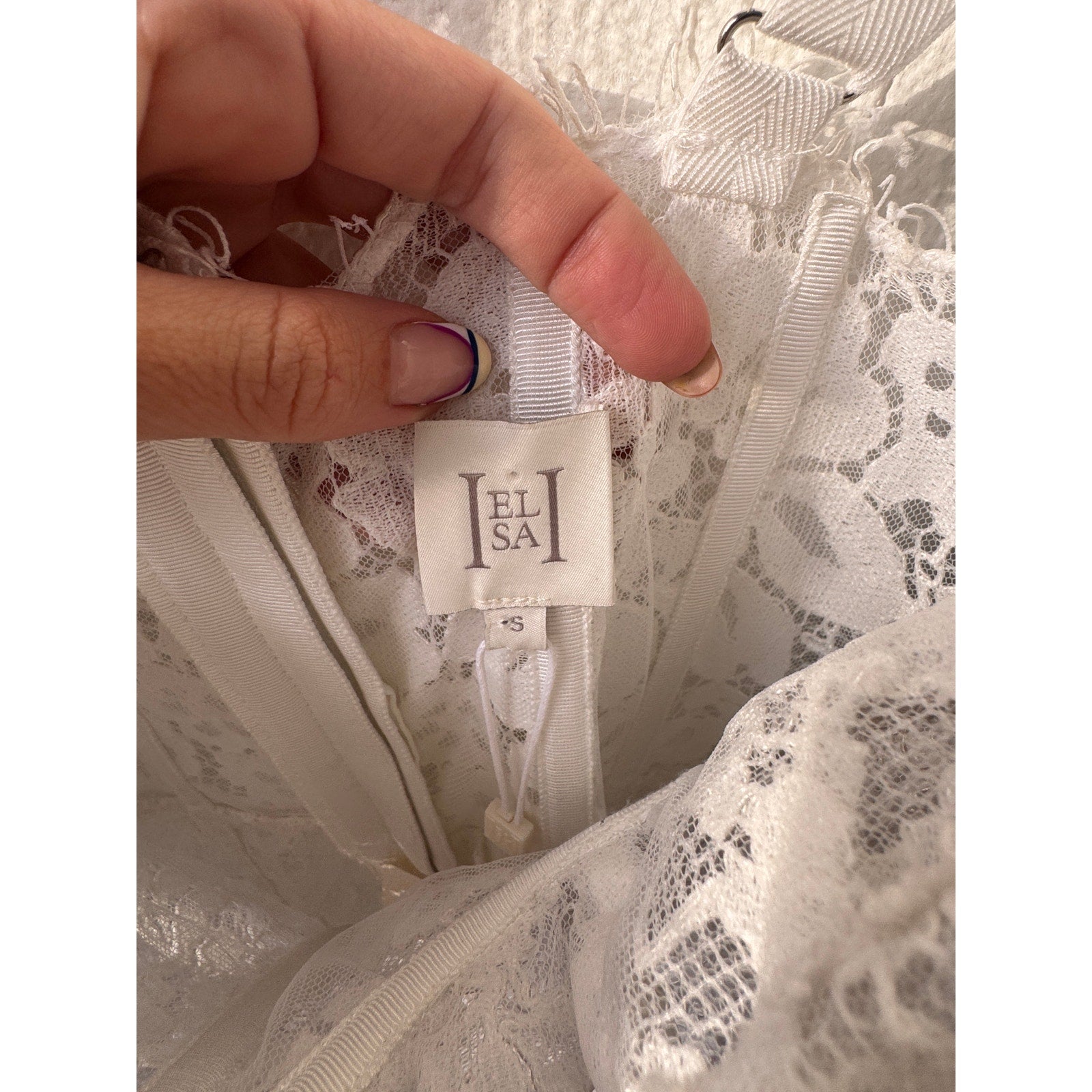The Lace Column Dress