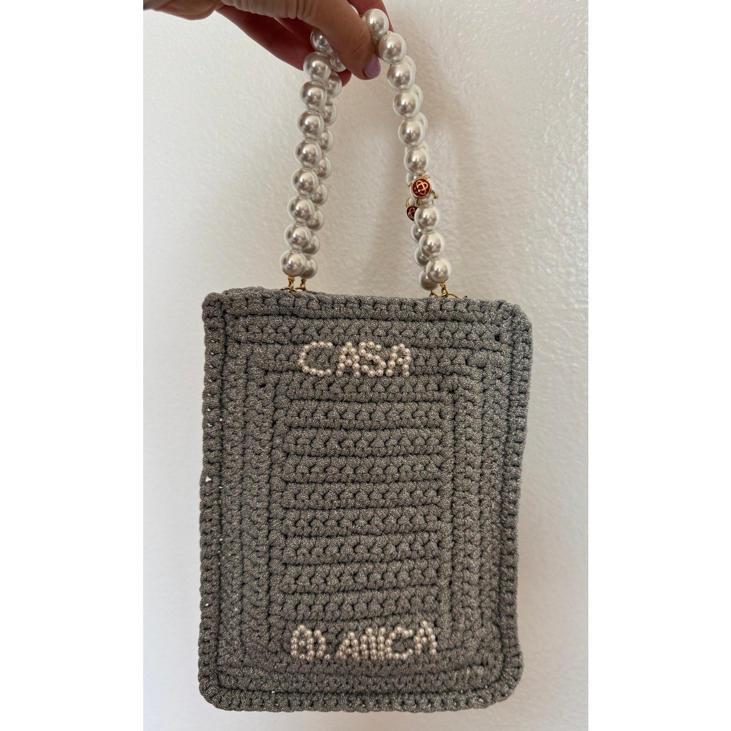 Pearl Mini Crochet Bag