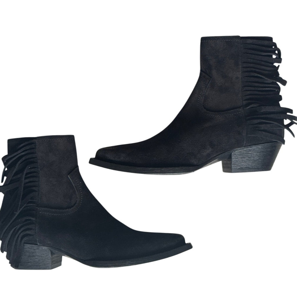 Lukas Black Heeled Ankle Boot