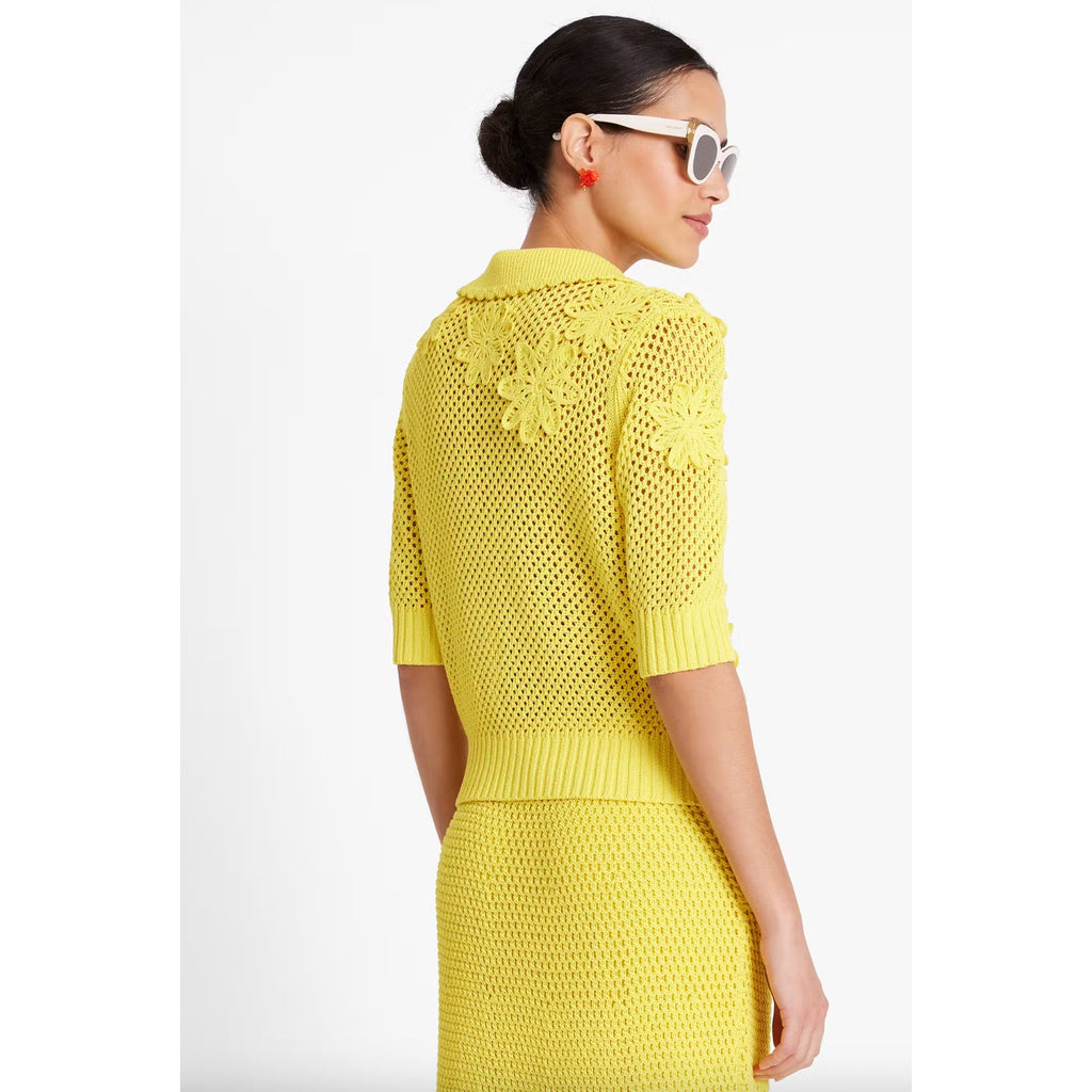 Crochet Knit Sweater & Midi Skirt SET