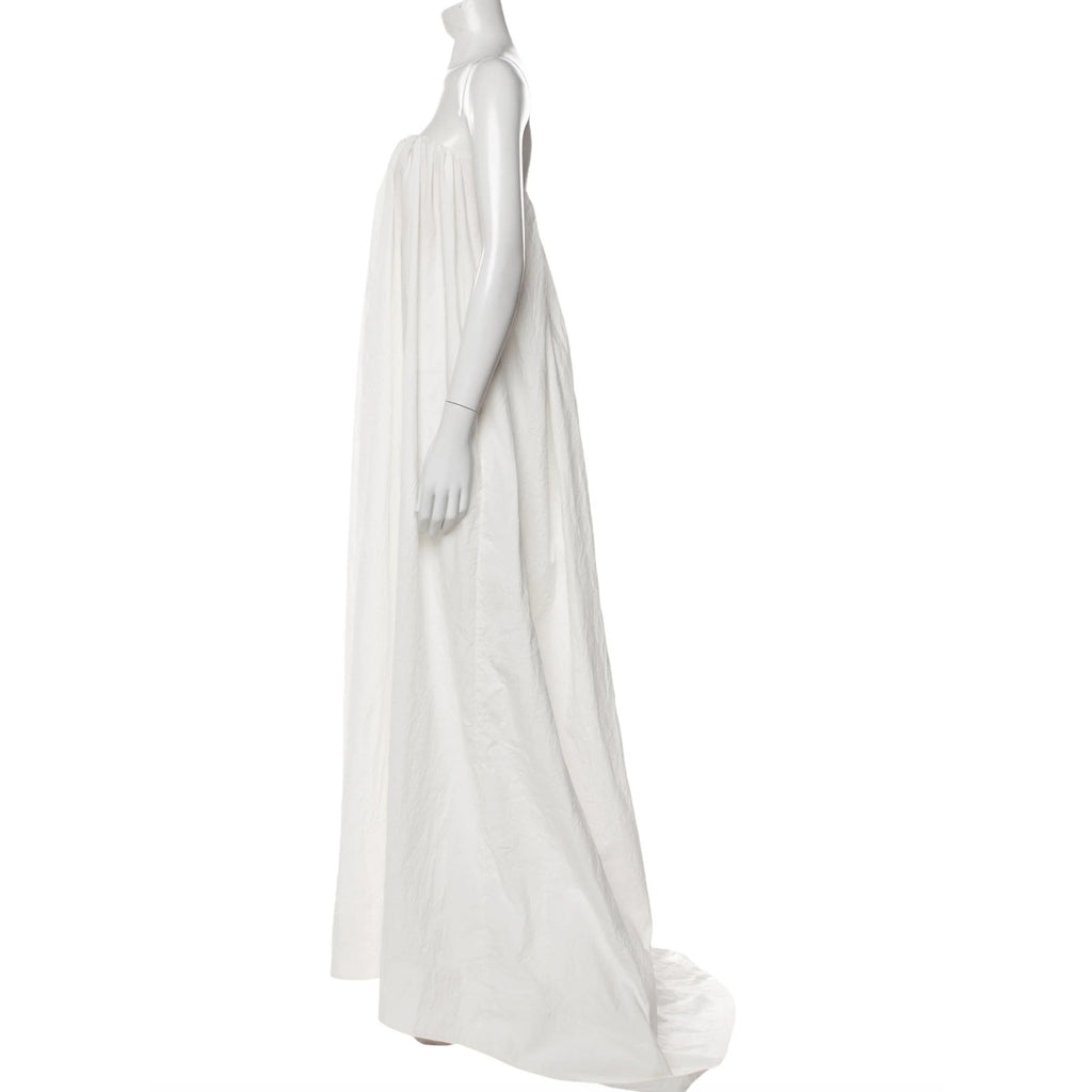 Crinkle Pleated Gown