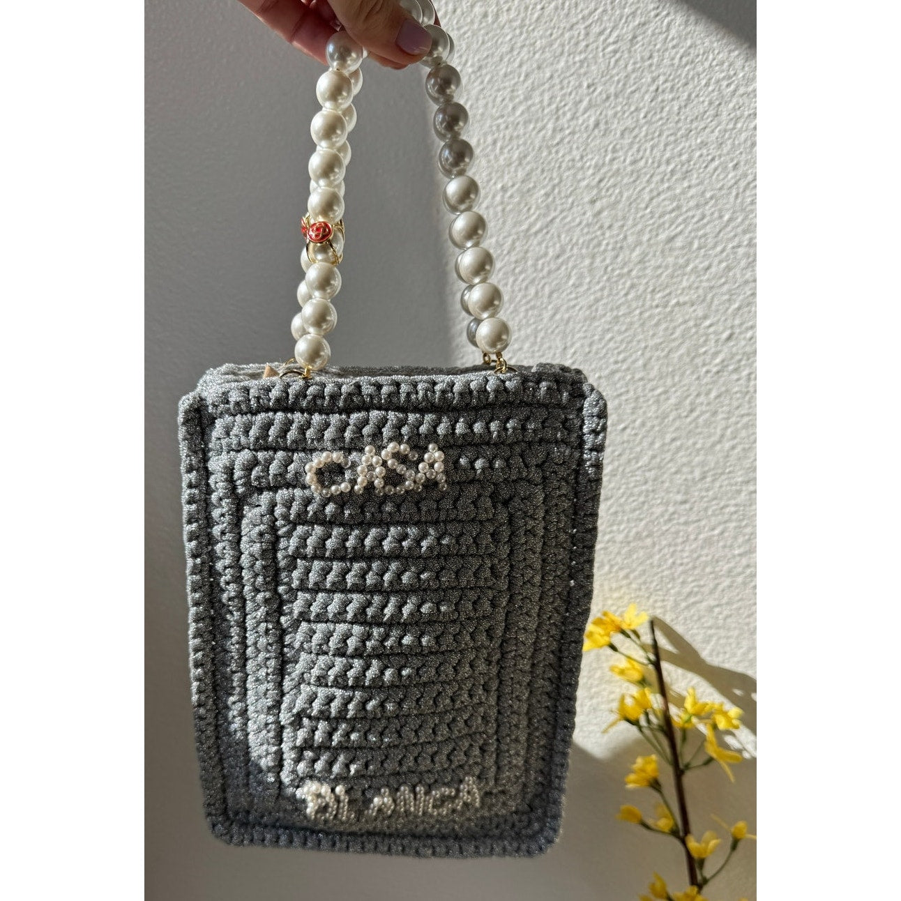 Pearl Mini Crochet Bag