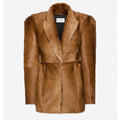 Hourglass Fur-effect Blazer
