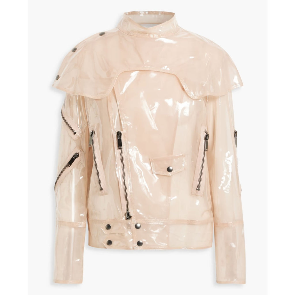 Garavani Zip-detailed Vinyl Jacket