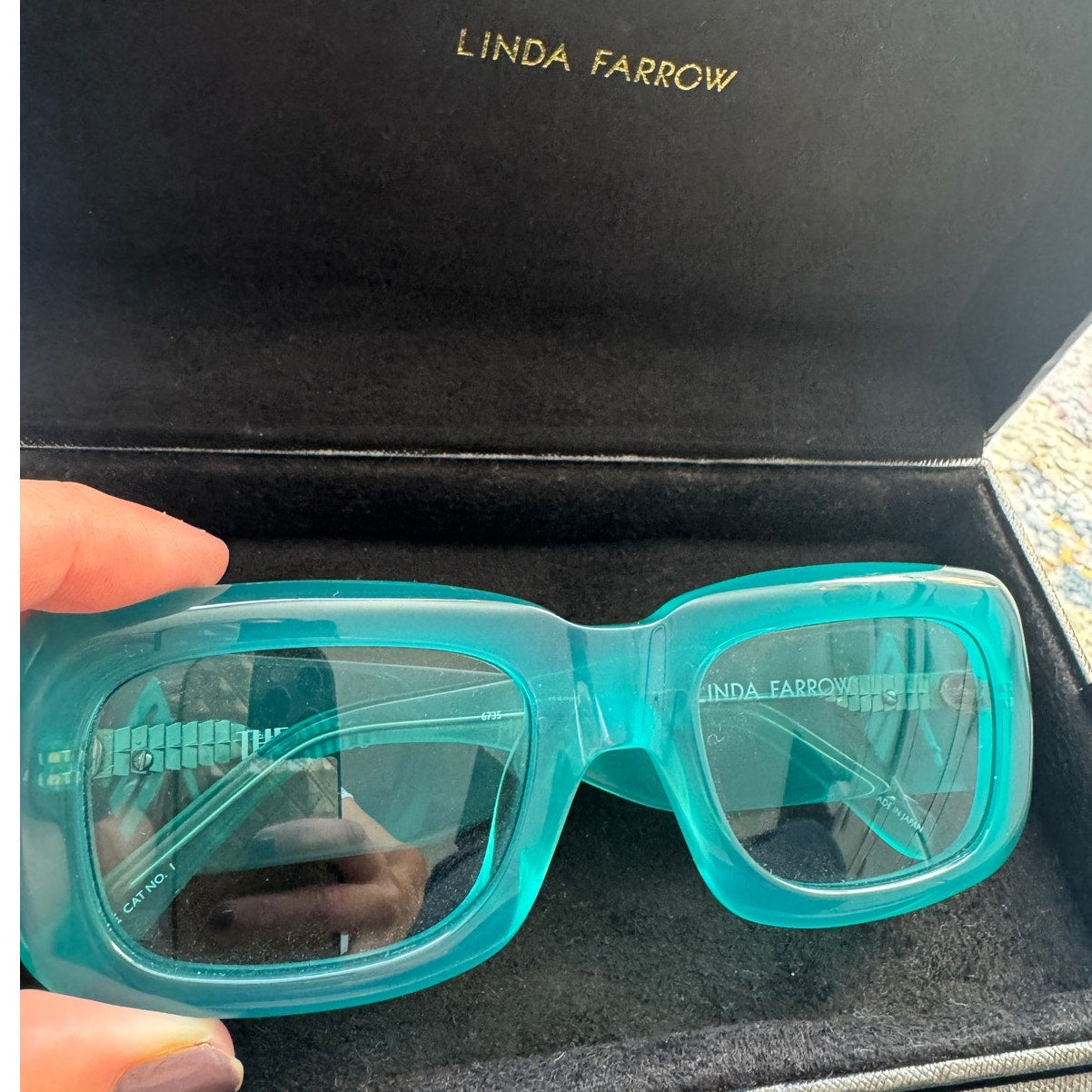 Linda Farrow x THE ATTICO Marfa Rectangular Sunglasses