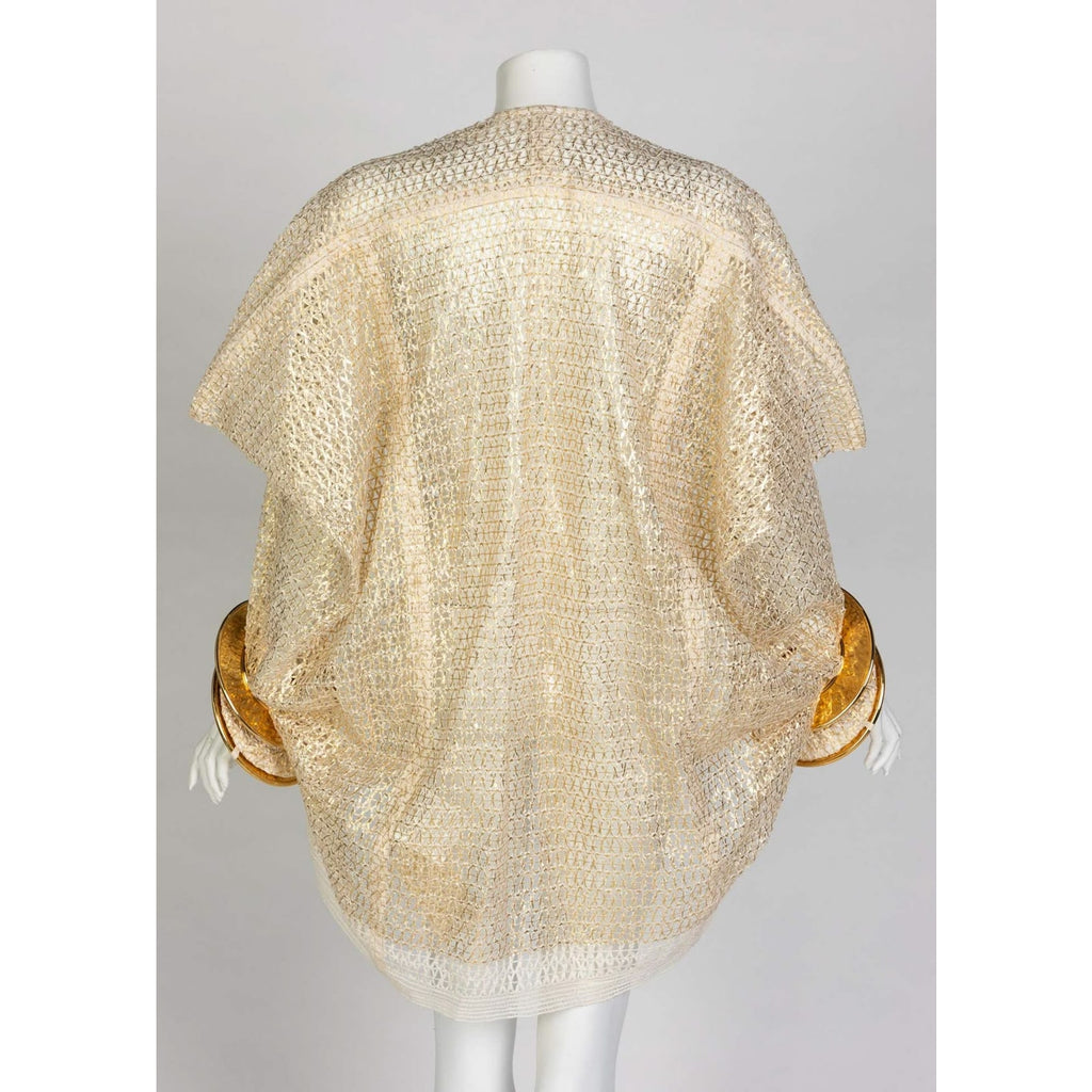 Junya Watanabe Comme des Garçons Open Knit Gold Bracelet Top