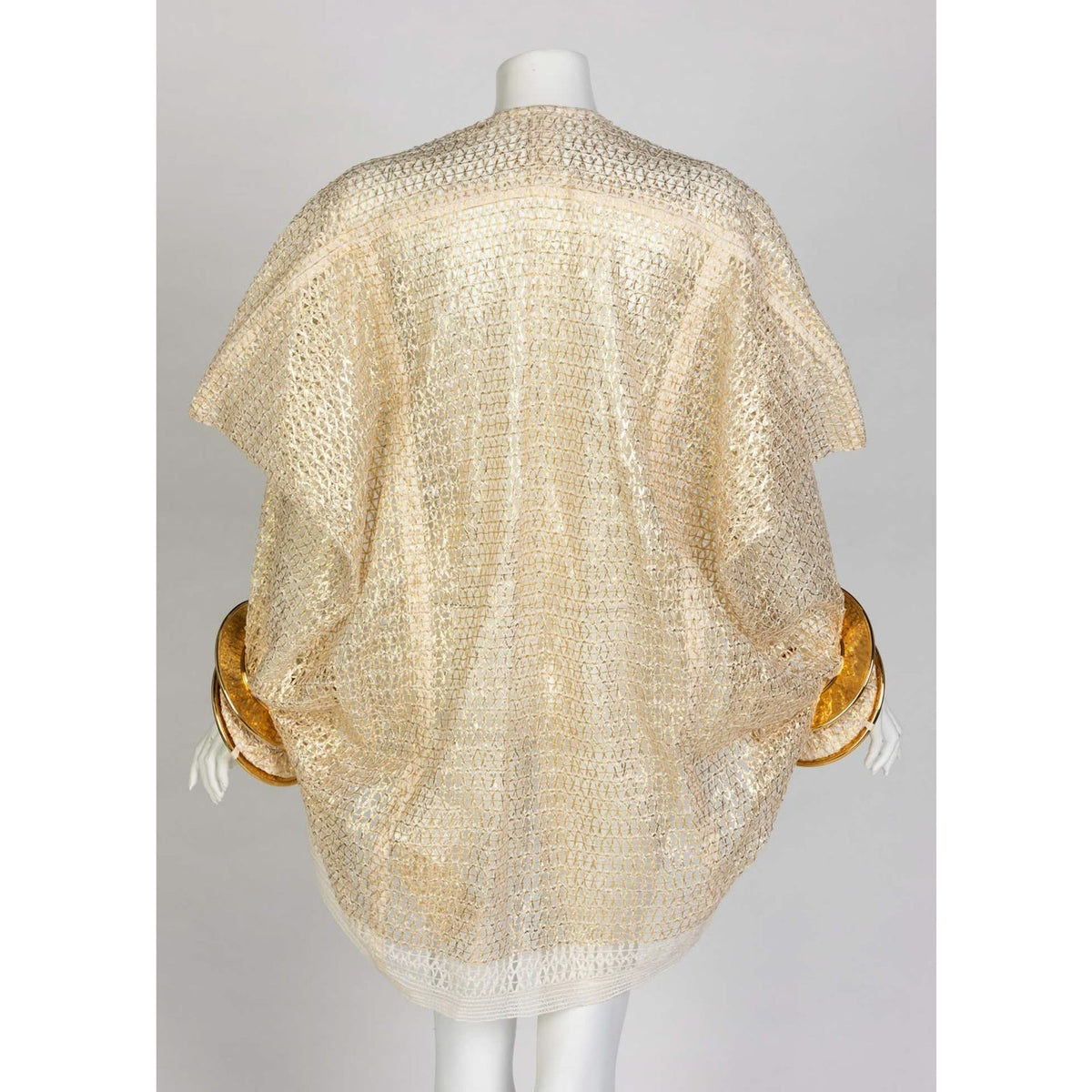 Junya Watanabe Comme des Garçons Open Knit Gold Bracelet Top