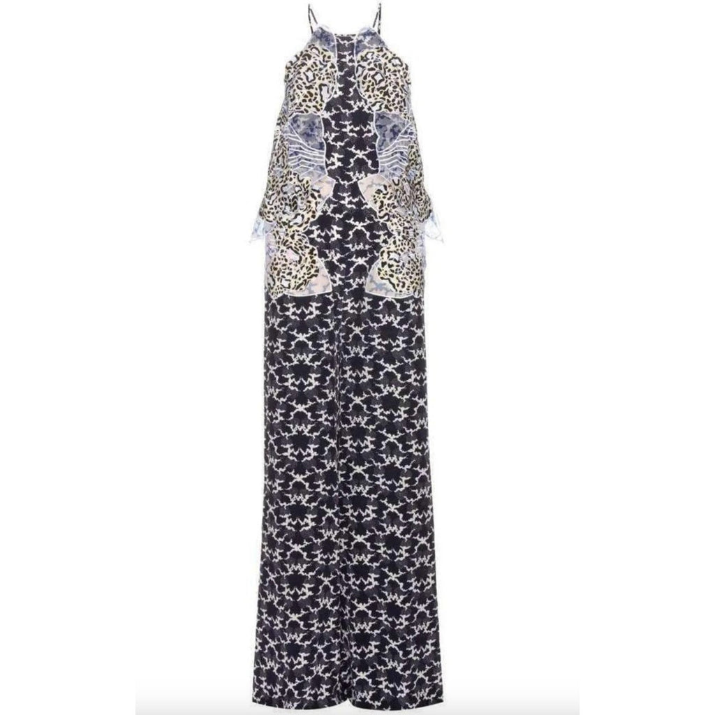 Applique Silk Jumpsuit