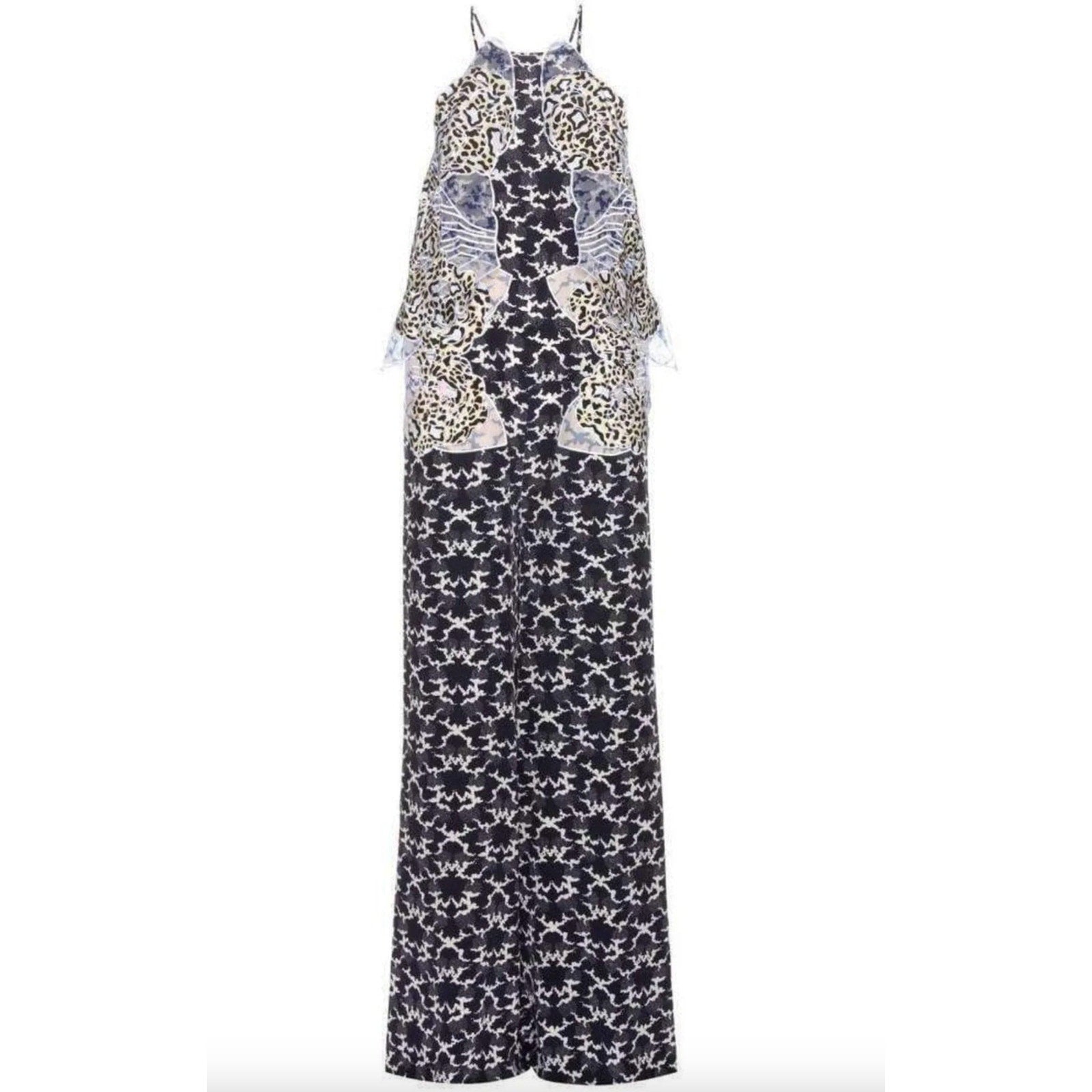 Applique Silk Jumpsuit