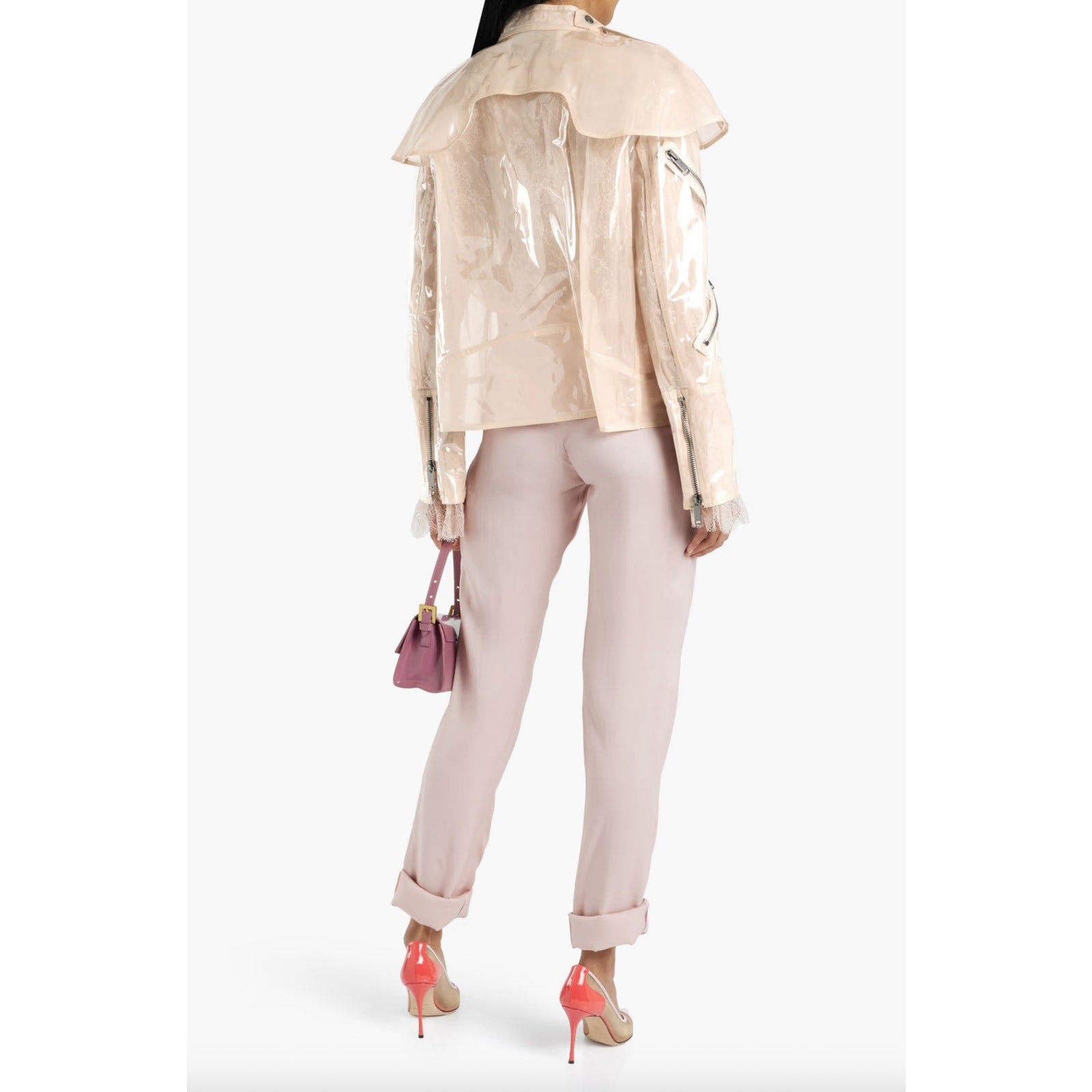 Garavani Zip-detailed Vinyl Jacket