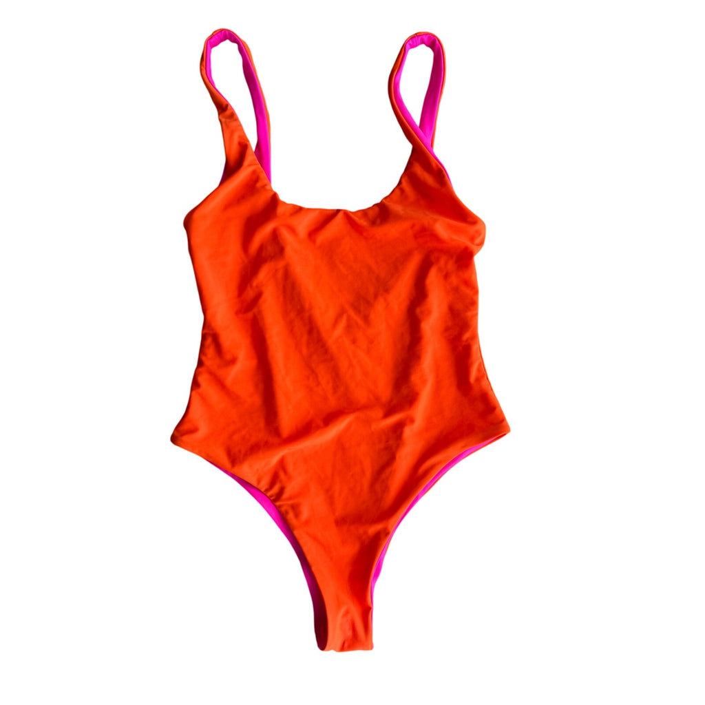 Reversible Love Dove One Piece Bathing Suit