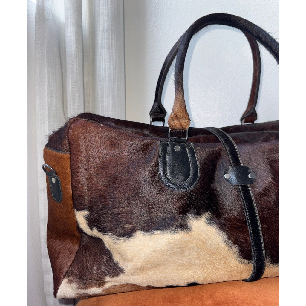 Handmade Cowhide Duffle Bag