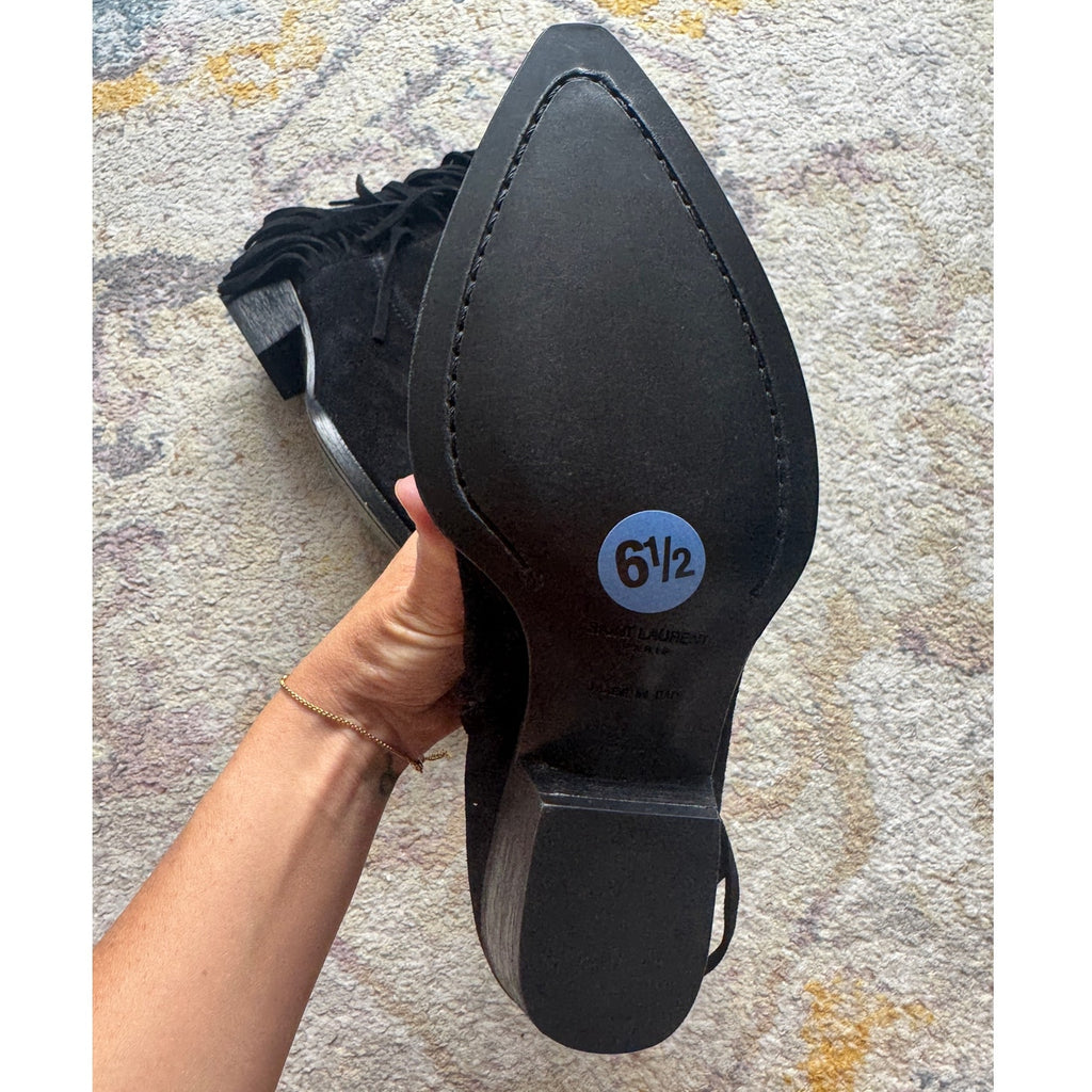 Lukas Black Heeled Ankle Boot