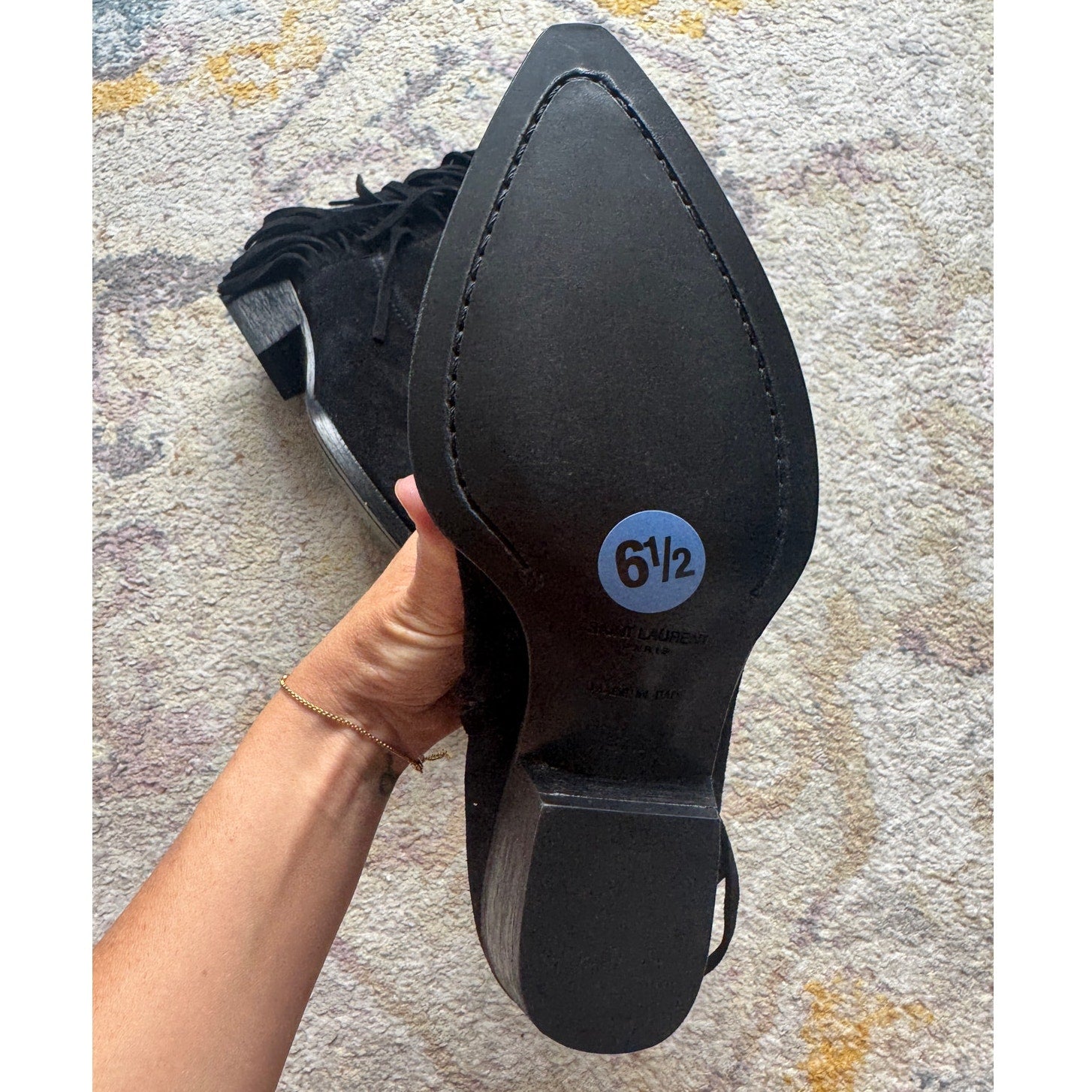 Lukas Black Heeled Ankle Boot