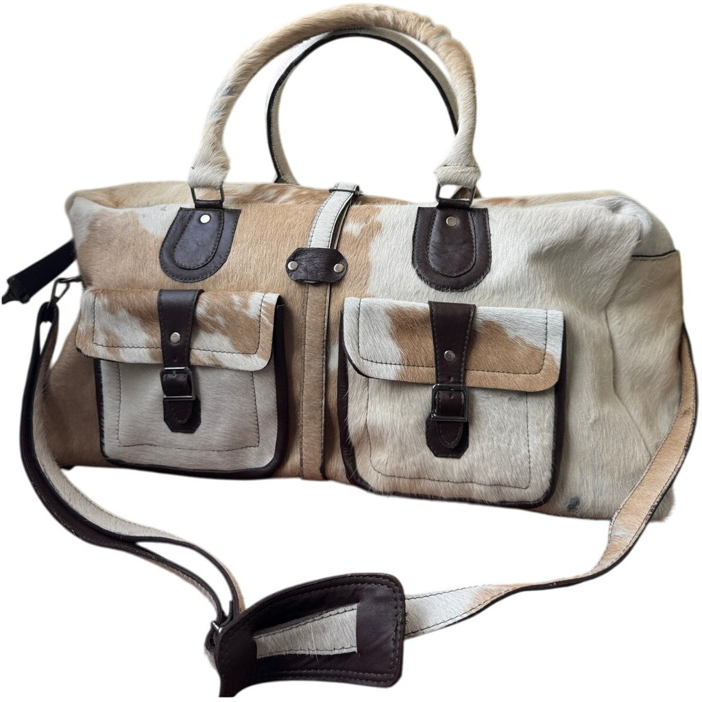 Handmade Cowhide Duffle Bag