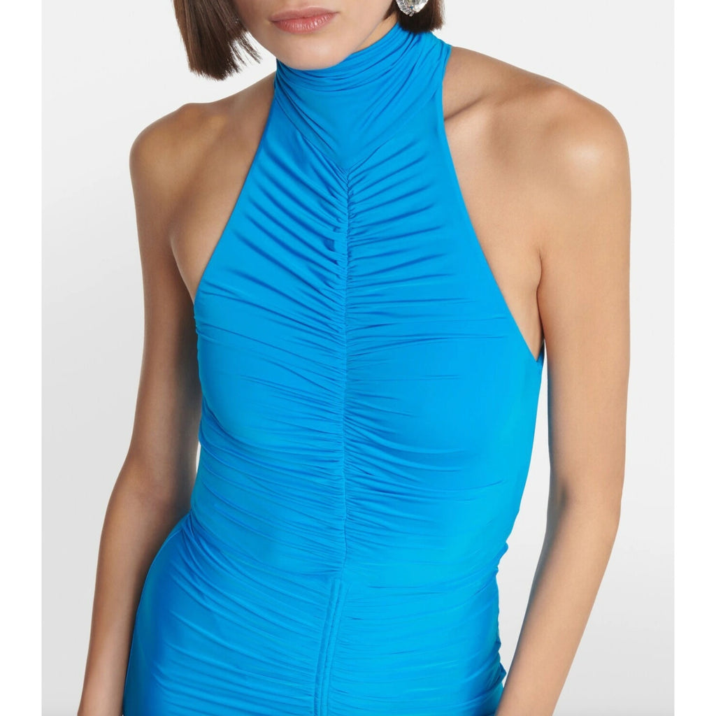 Lorne Halterneck Ruched Gown