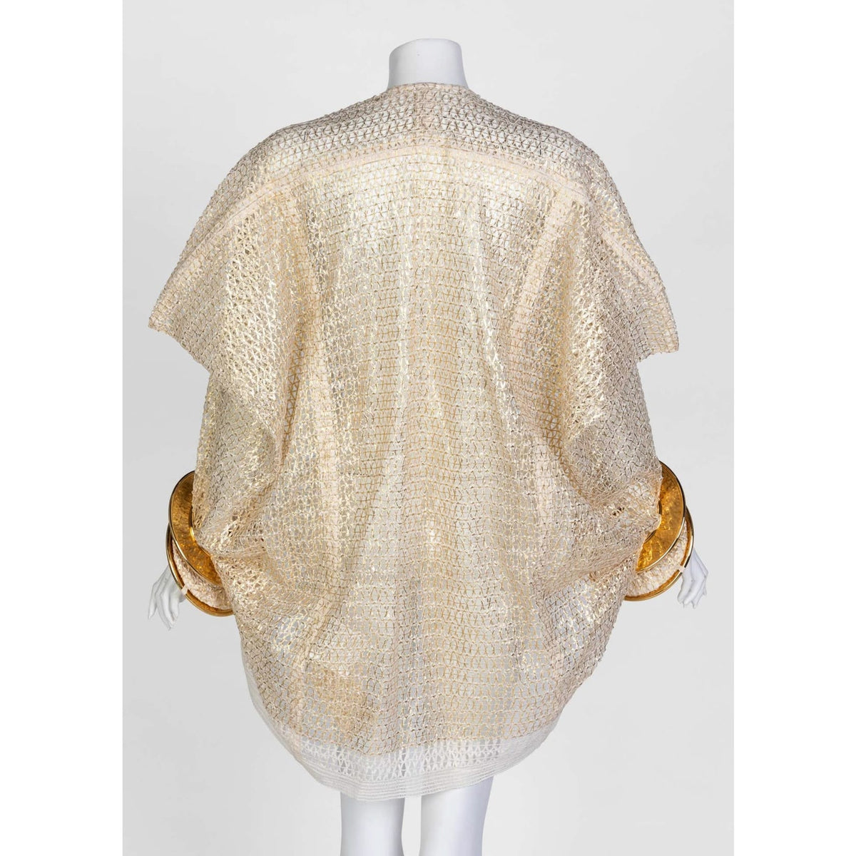 Junya Watanabe Comme des Garçons Open Knit Gold Bracelet Top