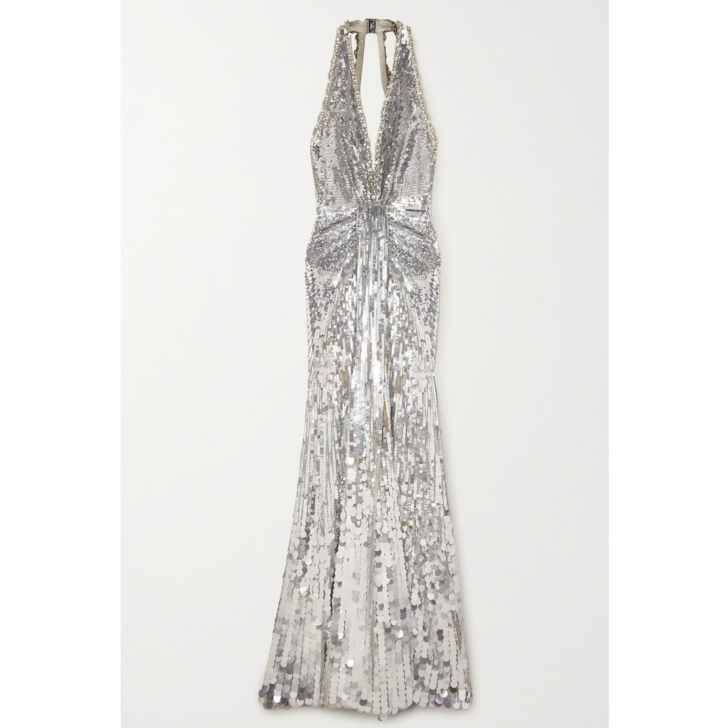 Mars Sequin-embellished Halterneck Gown