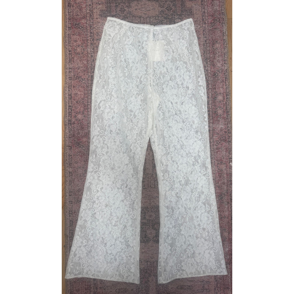 Anya White Lace Pant
