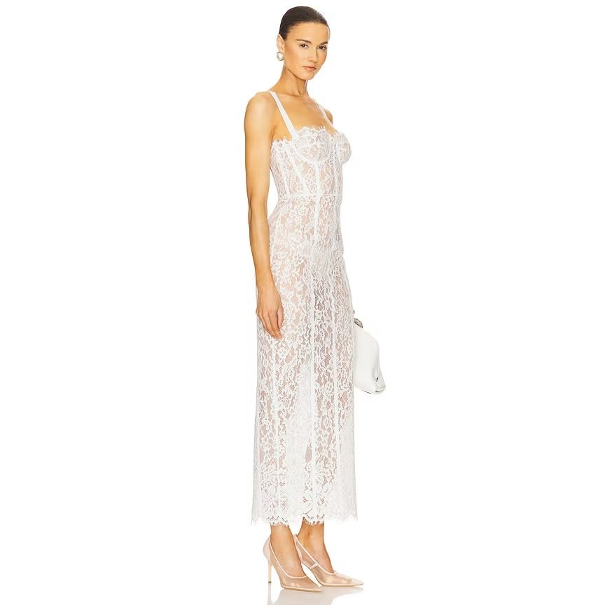 The Lace Column Dress