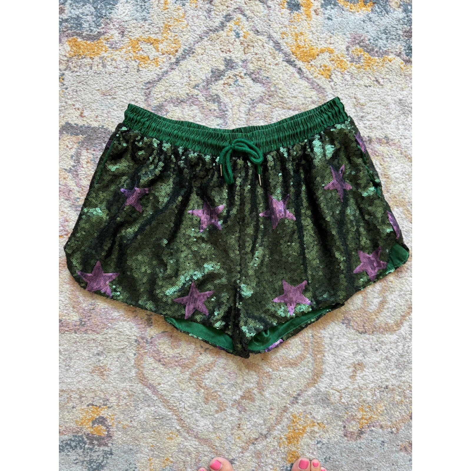 Sequin Running Short
