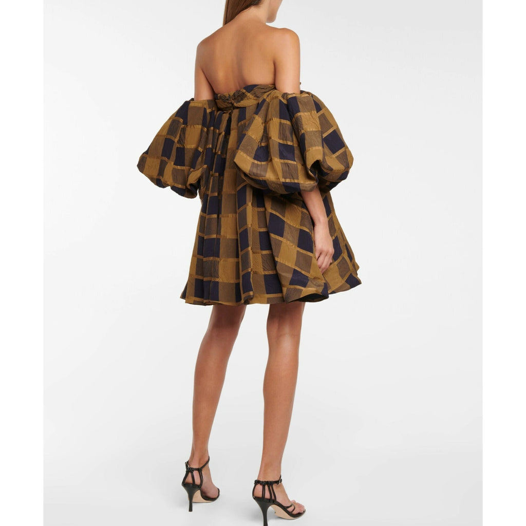 Katerina Checked Minidress