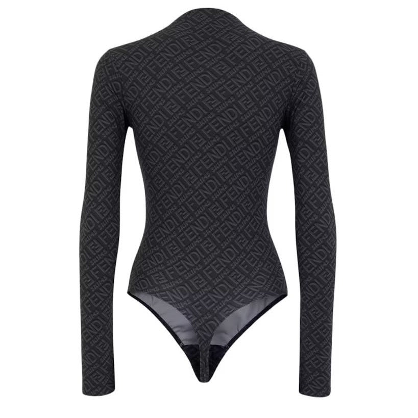 Fendi x SKIMS Mock Neck Long Sleeve Bodysuit