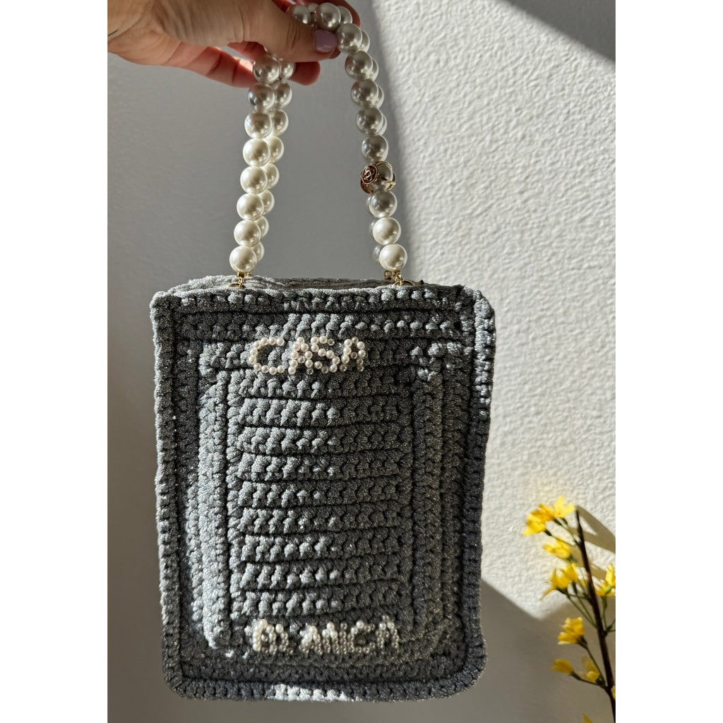 Pearl Mini Crochet Bag